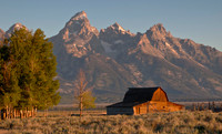Mormon Barn with the Grand Tetons as a backdrop