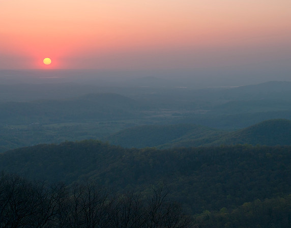 Sunrise over the Blue Ridge