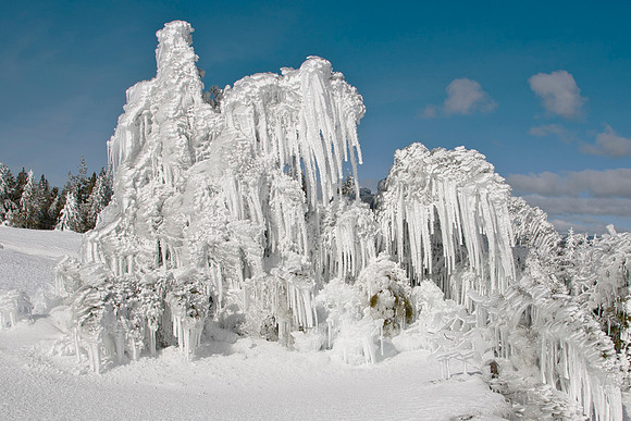 large snow ghost