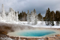 Beautiful geyser basin