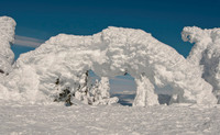Two Top mountain snow ghost arch