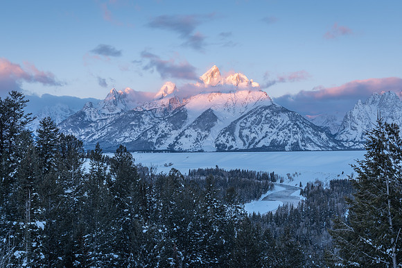 Sunrise at Minus Five. Snake River Overlook
