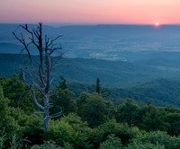 Mountain sunset. Shenandoah NP