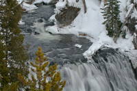 Closeup of the falls