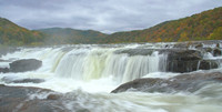 Up close at Sandstone Falls