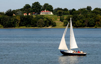 Sailing past Mount Vernon