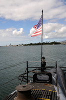 Pearl Harbor, Hawaii from the WWII submarine USS Bowfin